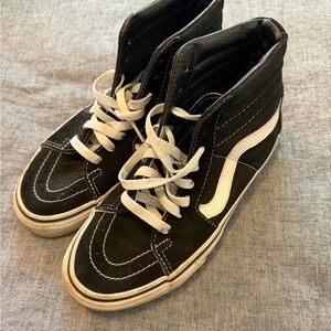 Vans Black and White Skateboard Shoes
